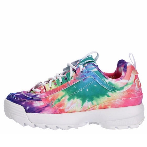 BRAND NEW TIE DYE FILA WOMENS DISRUPTOR II PREMIUM - Picture 4 of 9
